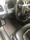 Audi Q7 2005-2015 EVA Fußmatten (schwarz) 3 Reihen (6 Matten) Foto 2