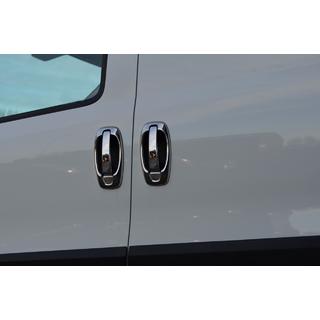 Chrom Türgriffblenden und Umrandungen (Edelstahl, 8-teilig) Fiat Fiorino/Qubo 2008-2024 Foto 1