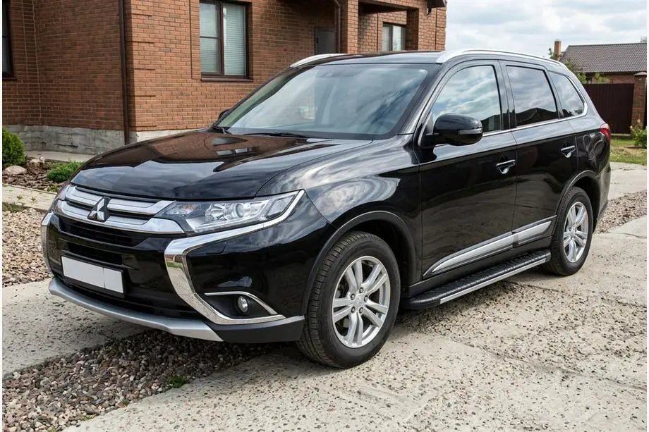 Mitsubishi Outlander 2012-2021 Trittbretter Bosphorus Grey (2 Stk., Aluminium) Image