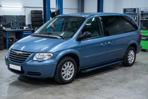 Chrysler Voyager 2001-2007 Seitenschweller Maya Blue (2 Stk., Aluminium) Foto 1