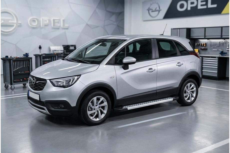 Opel Crossland X 2017-2024 Seitenschweller New Vision Grey (2 Stk., Aluminium) Image
