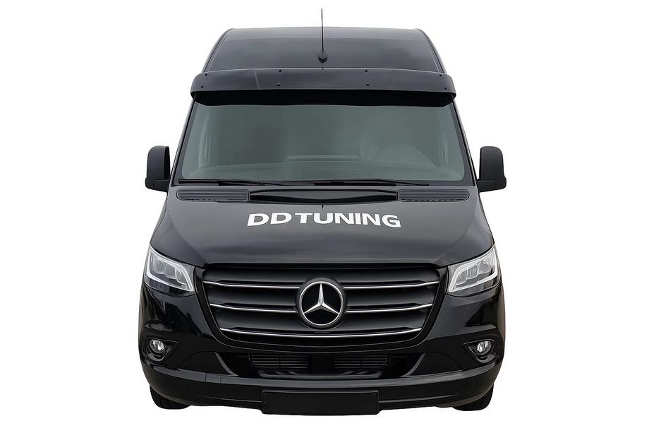 Mercedes Sprinter W907/W910 2018- Sonnenblende Frontscheibe (schwarz glanz, 5mm) Foto 2