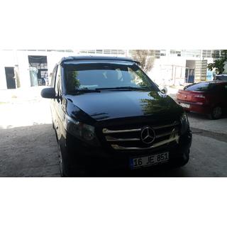 Sonnenblende Frontscheibe (schwarz glanz, 5mm) Mercedes Vito/V-class W447 2014- Foto 4
