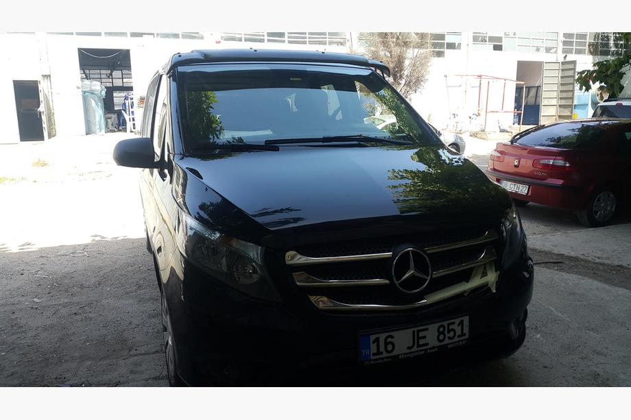Mercedes Vito/V-class W447 2014- Sonnenblende Frontscheibe (schwarz glanz, 5mm) Foto 4