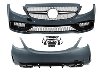 Mercedes C-class W205 2014-2021 Bodykit mit kompletter Heckstossstange (AMG C63-Designs 2014-2018) Foto 5