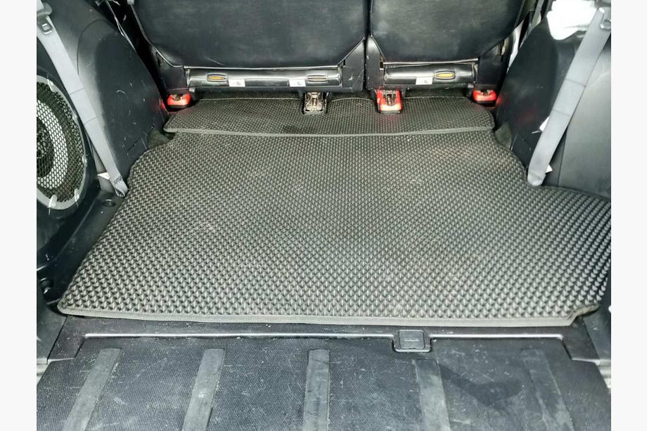 Mitsubishi Outlander 2006-2012 Kofferraummatte (EVA, Schwarz) 7-Sitzer Mit Subwoofer Foto 7