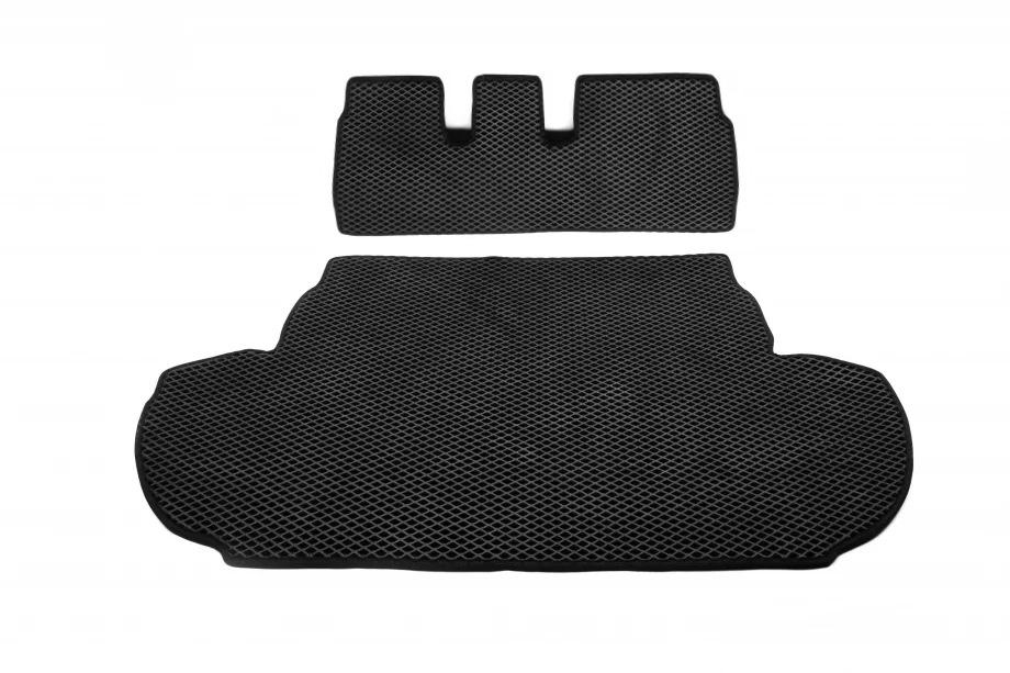 Mitsubishi Outlander 2006-2012 Kofferraummatte (EVA, Schwarz) 7-Sitzer Mit Subwoofer Foto 4