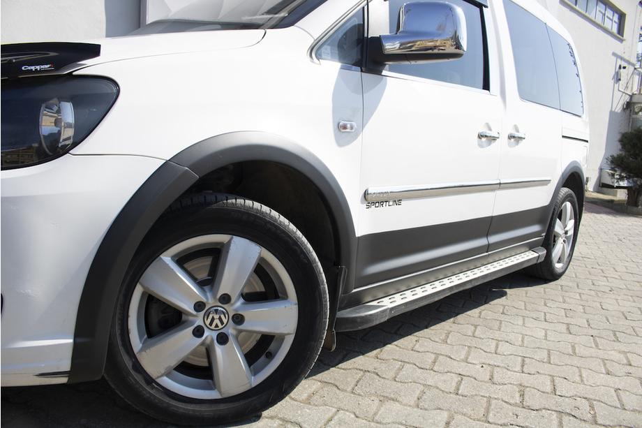 Volkswagen Caddy 2015-2020 Satz Zierleisten und Kotflügelverbreiterungen 1 Tür, kurzer Radstand Foto 13