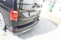 Volkswagen T6 2015-2024 Heckstoßstangenabdeckung EuroCap in Carbon-Optik (ABS) Foto 3