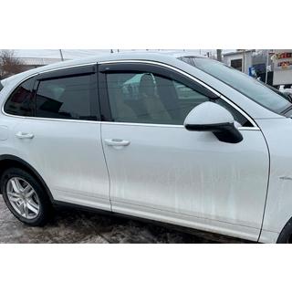 Windabweiser mit Chromleiste (4 Stk, HIC) Porsche Cayenne 2010-2017 Foto 2