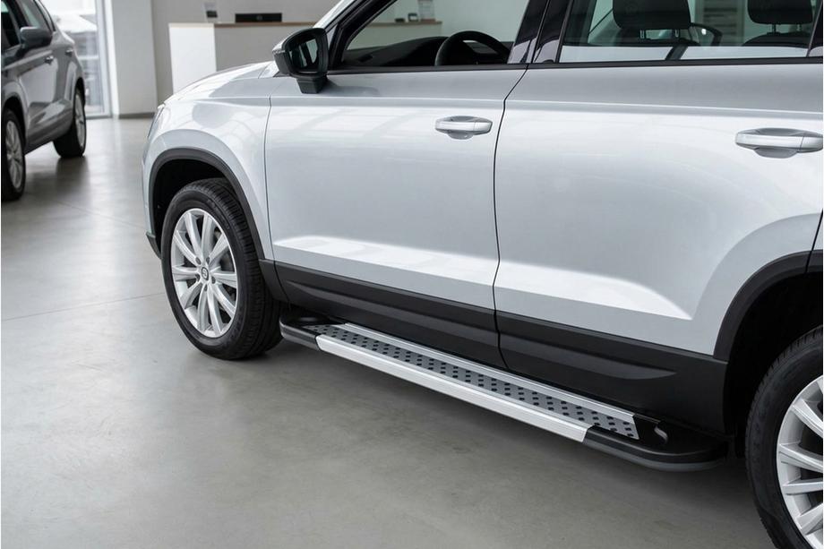 Seat Ateca 2016- Seitenschweller New Vision Grey (2 Stk., Aluminium) Image