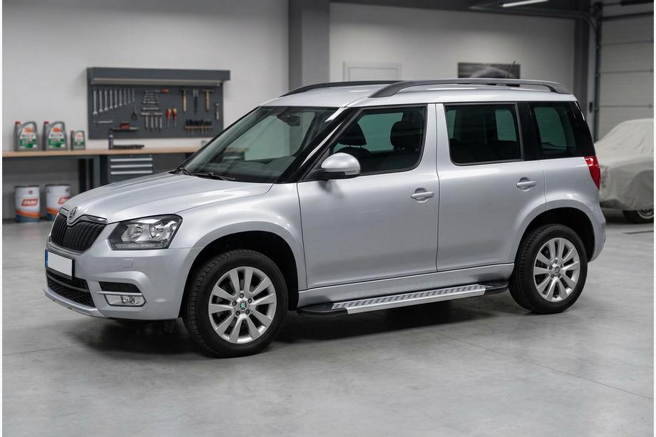 Skoda Yeti 2009-2017 Seitenschweller New Vision Grey (2 Stk., Aluminium) Image