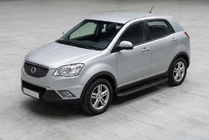 SsangYong Korando 2010-2019 Seitenschweller Tayga Black (2 Stk., Aluminium) Foto 1