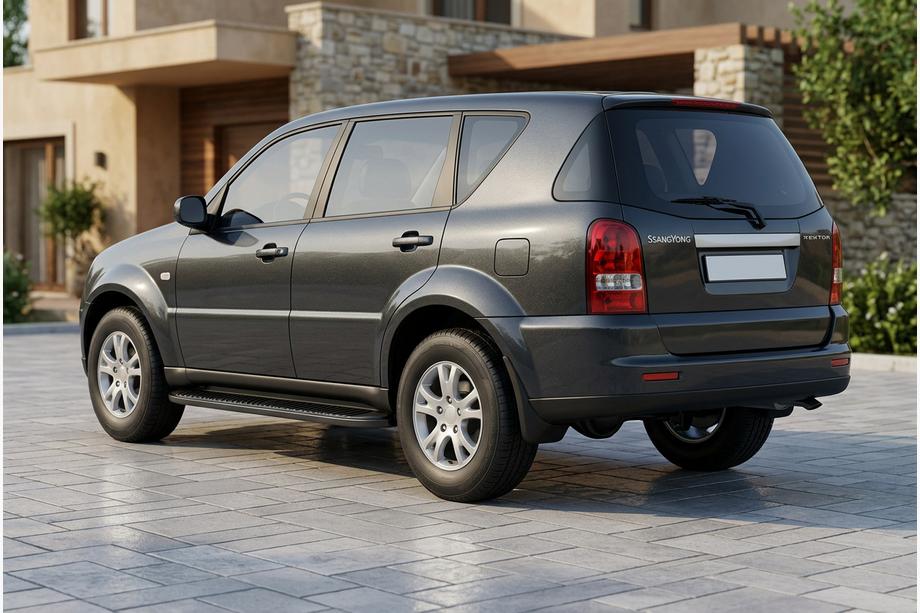 SsangYong Rexton I 2001-2017 Seitenschweller Tayga Black (2 Stk., Aluminium) 2012-2017 Image