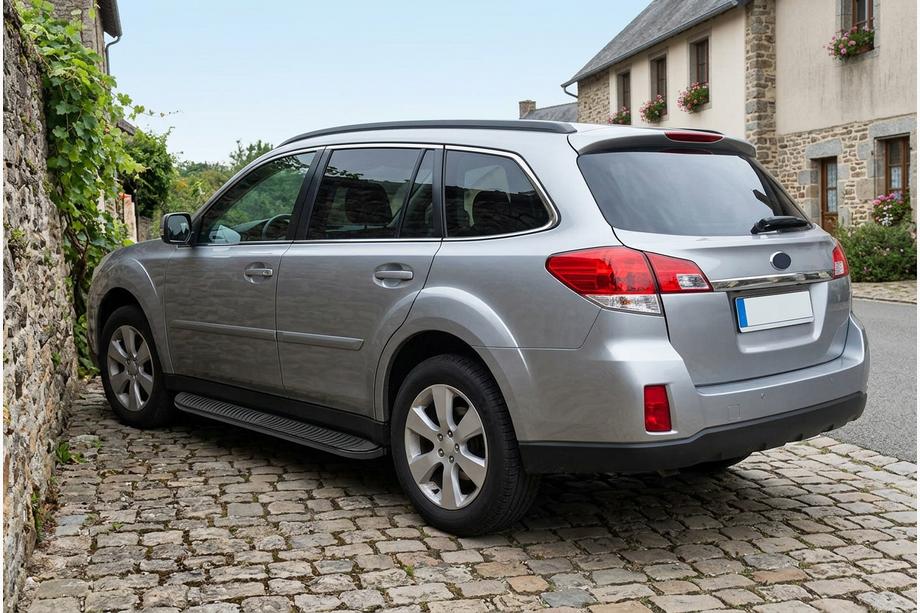 Subaru Outback 2009-2014 Seitenschweller Tayga Black (2 Stk., Aluminium) Image