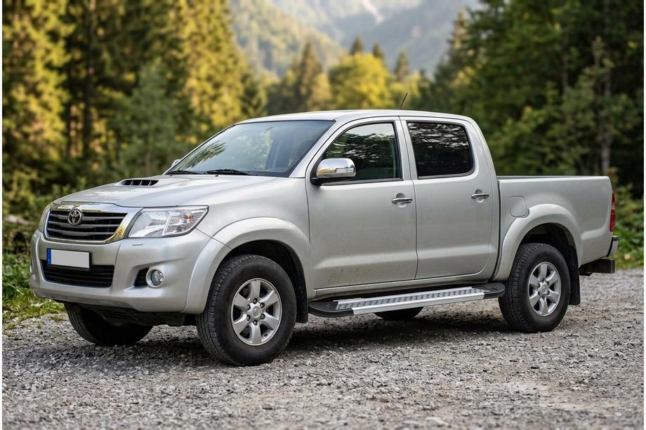 Toyota Hilux 2006-2015 Seitenschweller New Vision Grey (2 Stk., Aluminium) Image
