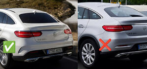 Mercedes GLE coupe C292 2015-2019 Premium Schmutzfänger mit Schwellern (4 Stk) Foto 3