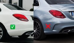 Mercedes C-class W205 2014-2021 Premium Schmutzfänger (4 Stk) Foto 3