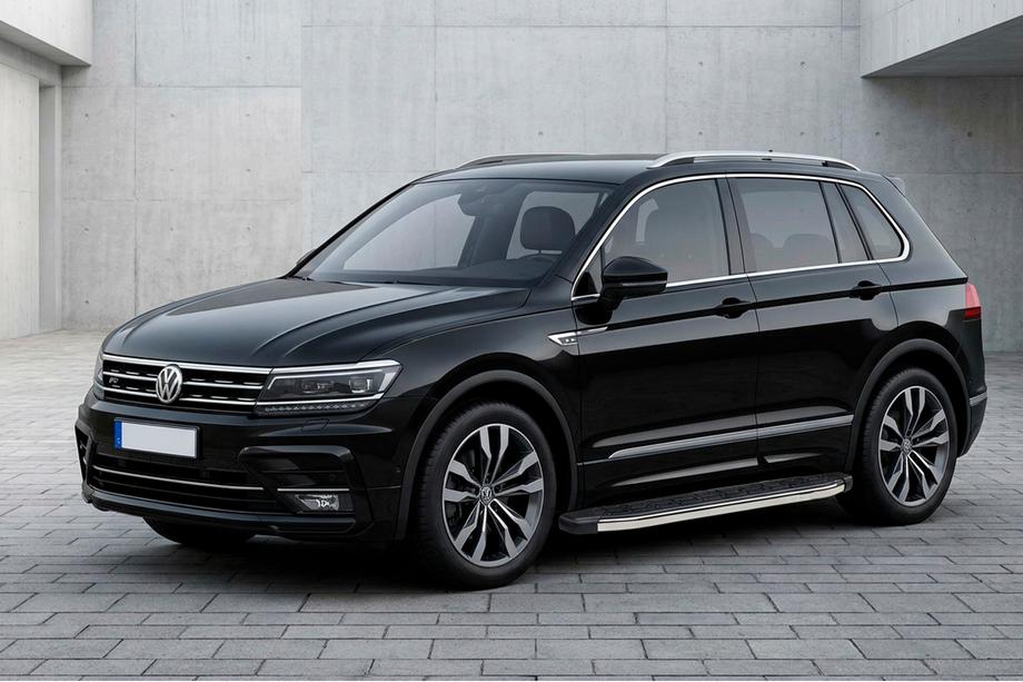 Volkswagen Tiguan 2016-2023 Seitenschweller BlackLine (2 Stk., Aluminium) Image