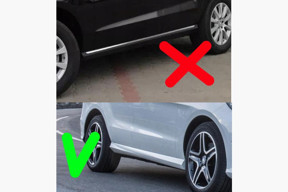 Mercedes GLE/ML class W166 2011-2018 Vordere Original Schmutzfänger für ML/GLE W166 ohne Trittbretter (AMG Schweller) Foto 2