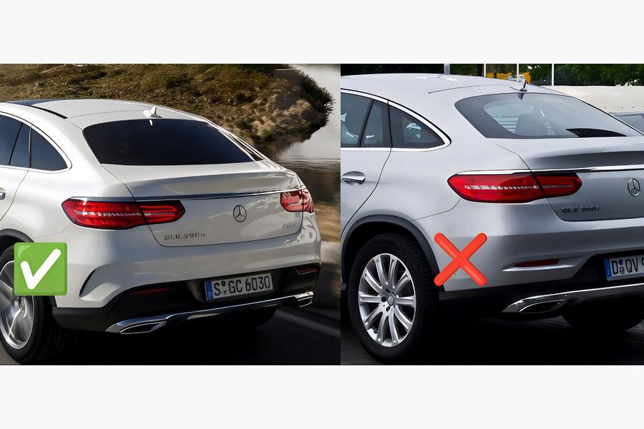 Mercedes GLE coupe C292 2015-2019 Premium Schmutzfänger ohne Schweller (4 Stk) Foto 6