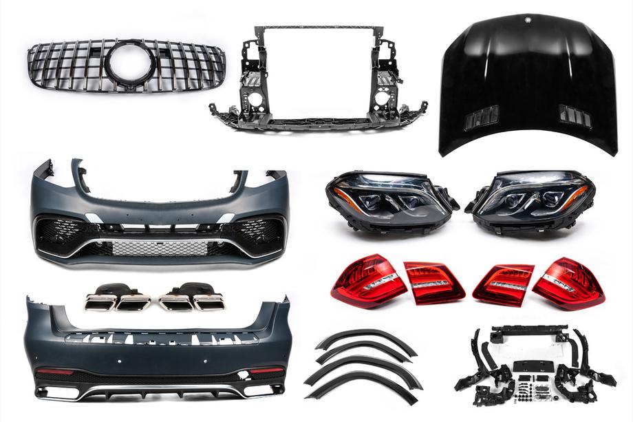 Mercedes GL/GLS class X166 2012-2019 Facelift Kit von GL auf GLS63 AMG (V2, einige Originalteile) Image