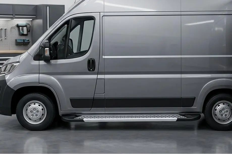 Citroen Jumper 2007-2025 Seitenschweller New Vision Grey (2 Stk., Aluminium) Image