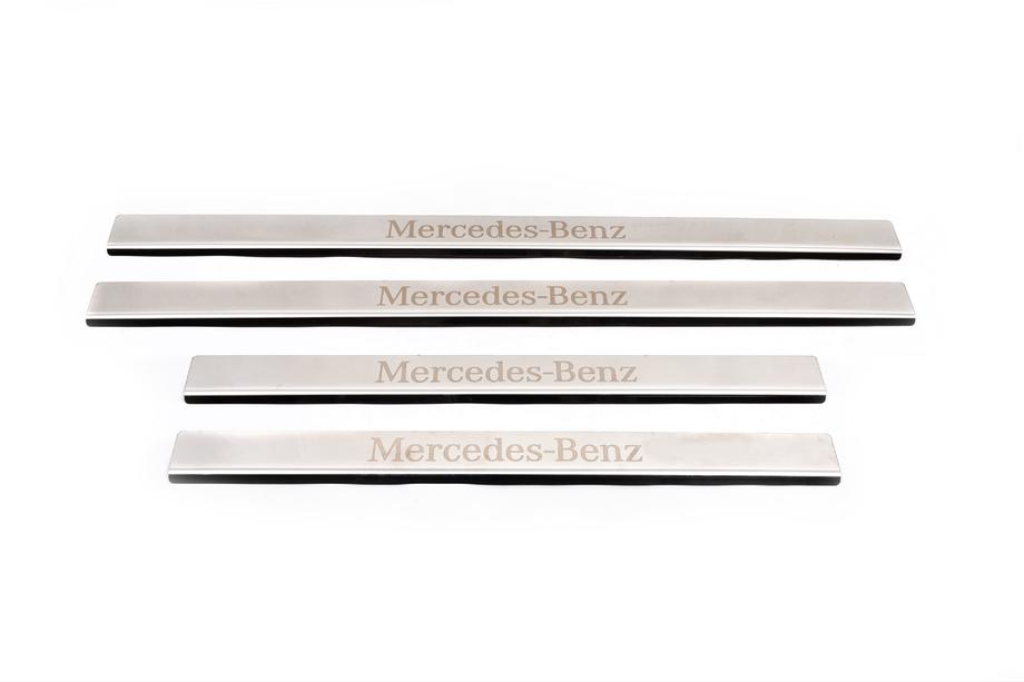 Mercedes E-class W124 1984–1997 Einstiegsleisten Edelstahl Carmos (4 Stk) Image