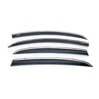 Windabweiser mit Chromleiste (4 Stk, Niken) Foto 2