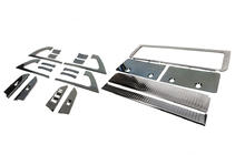 Toyota Land Cruiser 200 2007-2021 Set Zierleisten (gebürstetes dunkel Aluminium) Foto 1
