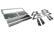 Toyota Land Cruiser 200 2007-2021 Set Zierleisten (gebürstetes dunkel Aluminium) Foto 4