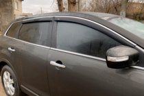 Mazda CX-9 2007-2016 Windabweiser mit Chromleisten (4 Stk, HIC) Foto 1
