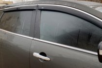 Mazda CX-9 2007-2016 Windabweiser mit Chromleisten (4 Stk, HIC) Foto 2