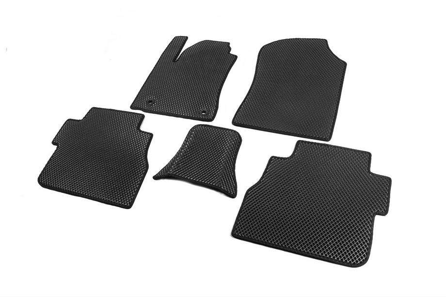 Toyota Sequoia 2007-2022 Polyurethan Fußmatten 3 Reihen (EVA, schwarz) Mittlere Reihe - 3 Sitze Foto 24