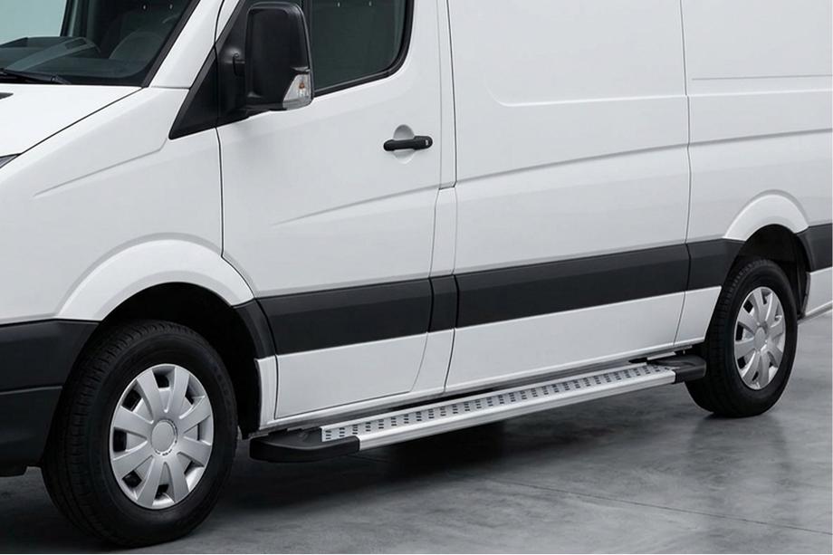 Volkswagen Crafter 2016- Seitenschweller New Vision Grey (2 Stk., Aluminium) Lang/ExtraLang Image