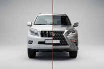 Toyota Land Cruiser Prado 150 2009-2023 Facelift Kit auf Lexus GX460 2020 Foto 1