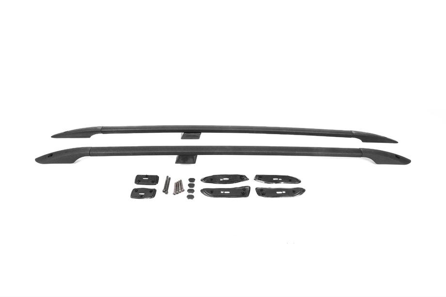 Toyota Land Cruiser 200 2007-2021 Dachreling türkisches Design (Schwarz, 2 Stk) Metallfüße Foto 2