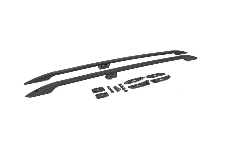 Toyota Land Cruiser 200 2007-2021 Dachreling türkisches Design (Schwarz, 2 Stk) Image