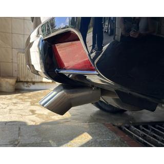 Auspuffblende Edelstahl Toyota Land Cruiser Prado 150 2009-2023 Foto 1