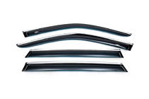 BMW X5 E70 2007-2013 Windabweiser mit Chromleiste (4 Stk, HIC) Foto 1