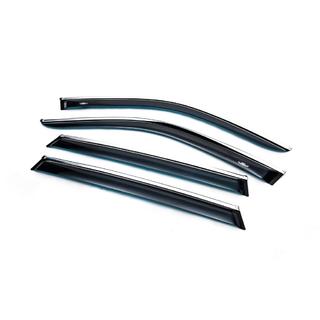 Windabweiser mit Chromleiste (4 Stk, HIC) BMW X5 E70 2007-2013 Foto 2