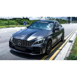 Bodykit mit kompletter Heckstossstange (Design Black Mamba C63GT)