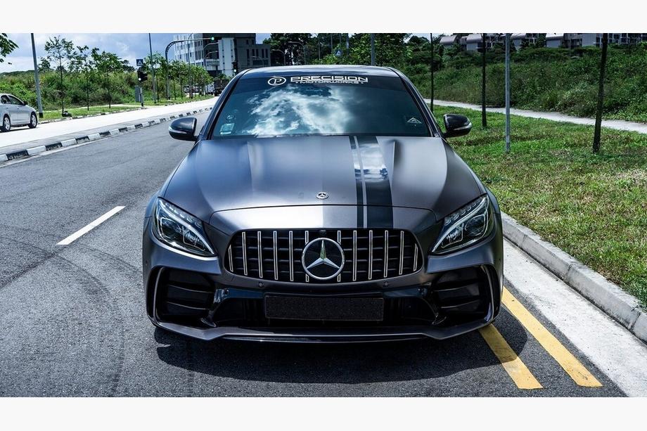 Mercedes C-class W205 2014-2021 Bodykit mit kompletter Heckstossstange (Design Black Mamba C63GT) Foto 2