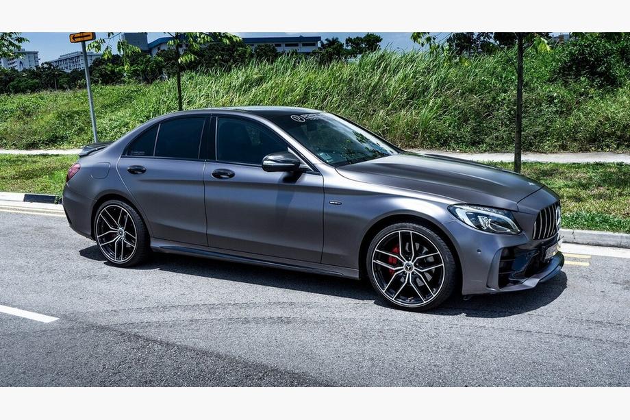 Mercedes C-class W205 2014-2021 Bodykit mit kompletter Heckstossstange (Design Black Mamba C63GT) Foto 5
