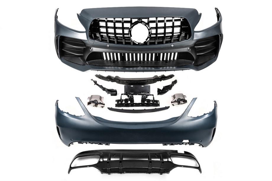 Mercedes C-class W205 2014-2021 Bodykit mit kompletter Heckstossstange (Design Black Mamba C63GT) Foto 11