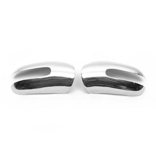 Spiegelabdeckungen (2 Stk, Edelstahl) Mercedes ML W163 1997-2005 Foto 4
