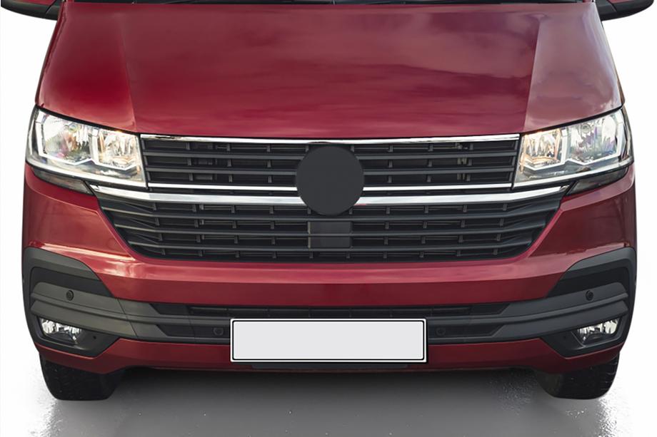 Volkswagen T6 2015-2024 Obere Kühlergrill Blende 2019+ (1 Stk, Edelstahl) Image