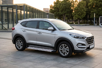 Hyundai Tucson TL 2016-2021 Seitenschweller Maya Rot-Grau (2 Stk., Aluminium) Foto 1