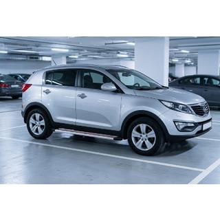 Seitenschweller Maya Rot-Grau (2 Stk., Aluminium) Kia Sportage 2010-2015 Foto 1