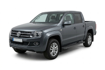 Volkswagen Amarok 2010-2022 Seitenschweller Maya V1 Schwarz (2 Stk., Alu) Foto 1